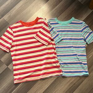 Set of 2 striped tees